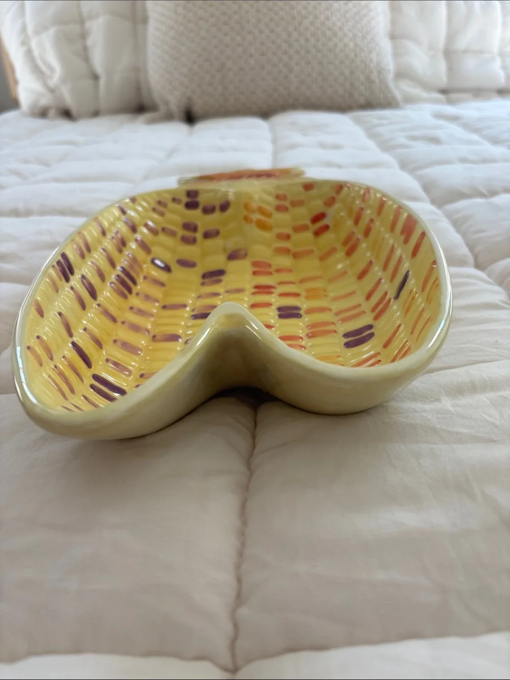 Handmade decorative yellow